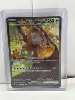 Bloodmoon Ursaluna EX Holo Card 216/167SV06: Twilight Masquerade NM Condition - Image 1