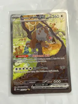 Bloodmoon Ursaluna EX Holo Card 216/167SV06: Twilight Masquerade NM Condition - Image 3