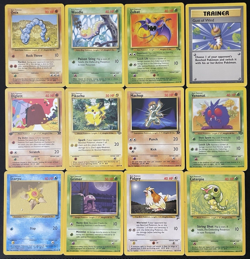 WOTC Vintage Pokemon Card Lot - 12 Cards - incl 1st Edition! - Light Play - Image 1