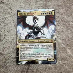 The Ur-Dragon - Custom Art MTG Magic The Gathering Playtest Card - Image 1