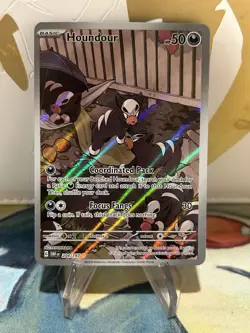 Houndour 204/197 Pokemon Obsidian Flames Illustration Rare Card NM - Image 1