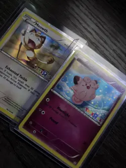 Pokemon TCG EX Delta Species Holo Toys R Us Stamped Meowth & Clefairy 2 Cards - Image 1
