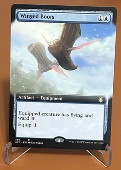 Winged Boots (Extended Art) Commander: Adventures in the Forgotten Realms Reg - Image 1