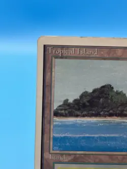 MTG Tropical Island UNLIMITED Dual Land Magic the Gathering (Damaged/Inked) - Image 4