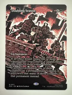Doubling Season #11 NM Non-Foil Magic The Gathering: TMNT Pack Fresh - Image 1