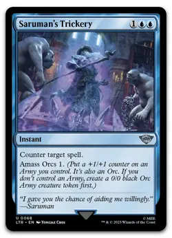 Saruman's Trickery #68 (NM) Lord of the Rings LTR Magic MTG - Image 1