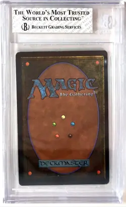 Vintage 1993 Arabian Nights Library of Alexandria MtG BGS 7.5 Near Mint+ - Image 2