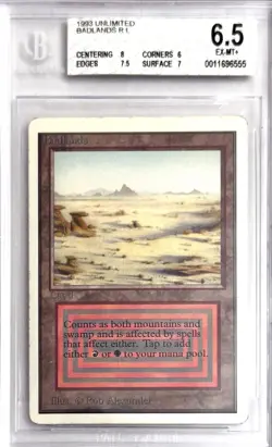 Vintage 1993 Unlimited Badlands Magic the Gathering BGS 6.5 EX-MT+ - Image 1