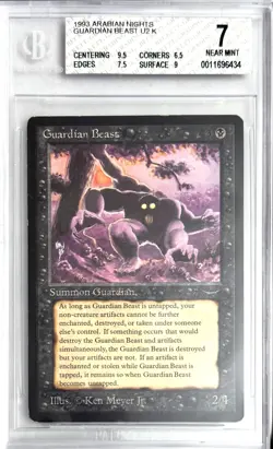 1993 Arabian Nights Guardian Beast Magic the Gathering BGS 7 Near Mint - Image 1