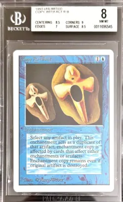 Vintage 1993 Unlimited Copy Artifact Magic the Gathering BGS 8, Near-Mint, NM-MT - Image 1