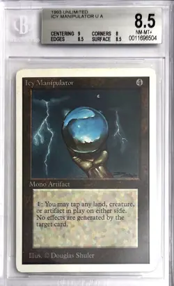 1993 MTG Unlimited Icy Manipulator Magic the Gathering BGS 8.5 Near Mint+ - Image 1