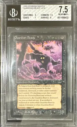 1993 MTG Arabian Nights Guardian Beast Magic the Gathering BGS 7.5 Near-Mint+ - Image 1