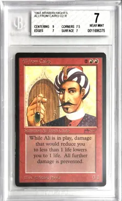 1993 MTG Arabian Nights Ali from Cairo Magic the Gathering BGS 7 Near Mint - Image 1