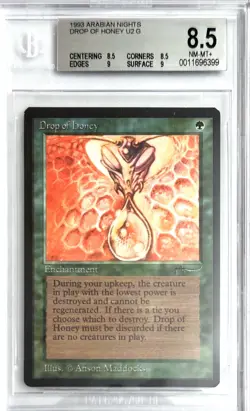 1993 MTG Arabian Nights Drop of Honey Magic the Gathering BGS 8.5 Near-Mint+ - Image 1