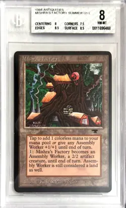 1994 MTG Antiquities Mishra's Factory Summer Magic the Gathering BGS 8 Near Mint - Image 1