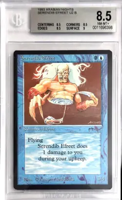 1993 MTG Arabian Nights Serendib Efreet Magic the Gathering BGS 8.5 Near Mint+ - Image 1