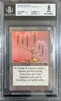 1994 MTG Antiquities Candelabra of Tawnos Magic the Gathering BGS 8 NM-MT - Image 1