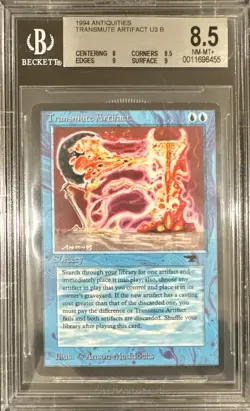 1994 MTG Antiquities Transmute Artifact Magic the Gathering BGS 8.5 NM-MT+ - Image 1