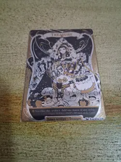 MTG Metal Treasure Token Liliana Gold - Image 1
