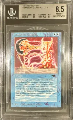 1994 MTG Antiquities Transmute Artifact Magic the Gathering BGS 8.5 Near Mint+ - Image 1