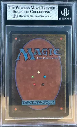 1993 MTG Unlimited Scrubland Magic the Gathering BGS 8 Near Mint - Image 2