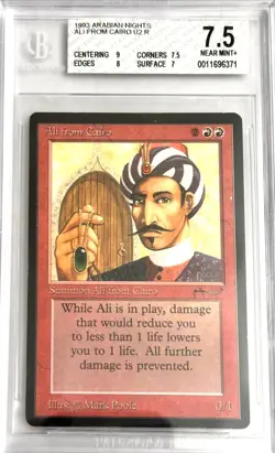 1993 MTG Arabian Nights Ali from Cairo Magic the Gathering BGS 7.5 NM-MT+ - Image 1