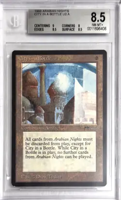1993 MTG Arabian Nights City In A Bottle Magic the Gathering BGS 8.5 NM-MT+ - Image 1