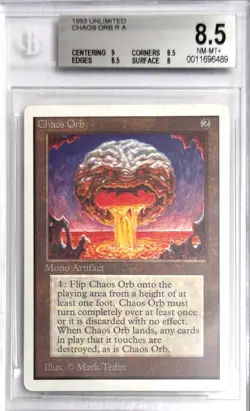 1993 MTG Unlimited Chaos Orb Magic the Gathering BGS 8.5 Near Mint+ - Image 1