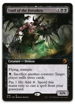 Lord of the Forsaken (Extended Art) #346 (NM) Midnight Hunt MID Magic MTG - Image 1
