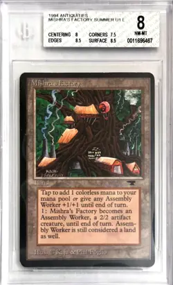 1994 MTG Antiquities Mishra's Factory Summer Magic the Gathering BGS 8 Near Mint - Image 1