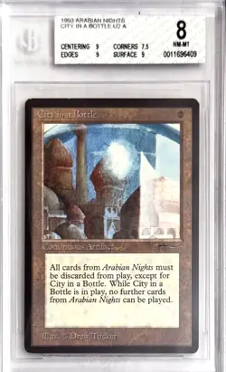 Vintage 1993 MTG Arabian Nights City in a Bottle Magic the Gathering BGS 8 NM-MT - Image 1