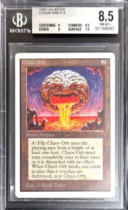 1993 MTG Unlimited Chaos Orb Magic the Gathering BGS 8.5 NM-MT+ - Image 1