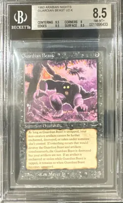 1993 MTG Arabian Nights Guardian Beast Magic the Gathering BGS 8.5 Near Mint+ - Image 1