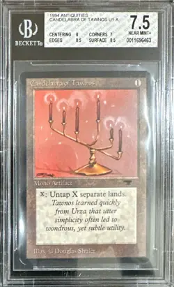 1994 MTG Antiquities Candelabra of Tawnos Magic the Gathering BGS 7.5 Near Mint+ - Image 1