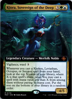 Kiora, Sovereign of the Deep (Extended Art) 170 March of the Machine: NM - Image 1