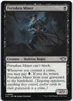 Forsaken Miner U Outlaws of Thunder Junction 88 NM - Image 1