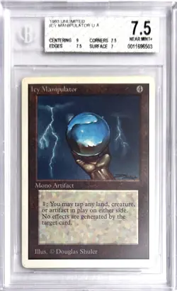 Vintage 1993 Unlimited Icy Manipulator Magic the Gathering BGS 7.5 Near Mint+ - Image 1