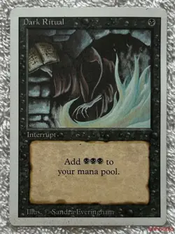 Magic The Gathering DARK RITUAL Instant Revised Edition Common - Image 1