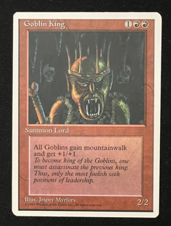 Goblin King 4th Edition 1995 - Near Mint - Vintage MTG Magic The Gathering - Image 2