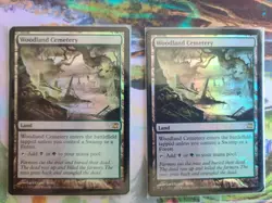 MTG Magic the Gathering Woodland Cemetery (249/300) Innistrad NM FOIL - Image 1