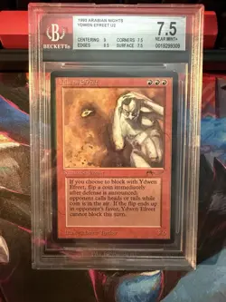 1993 Ydwen Efreet BGS 7.5 Near Mint MTG Arabian Nights Magic the Gathering - Image 1