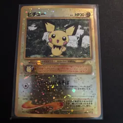 Pokemon Neo Premium File 2 Japanese Pichu 172 30 HP Holo Card TCG - Image 3