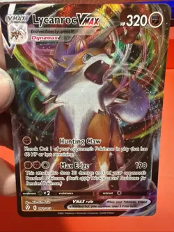 Lycanroc Vmax 092/203 Evolving Skies NM Full Art Ultra Rare Pokemon Card - Image 1