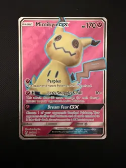 Pokemon Sun & Moon Full Art - Lost Thunder 206/214 Mimikyu GX - Image 1
