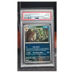 Pokemon Umbreon Master Ball Pattern Holo Prismatic Evolutions 059/131 PSA 8 - Image 1