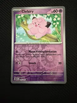 Clefairy 035/165 Common 151 Pokemon Reverse Holo Near Mint - Image 1