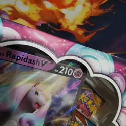 Pokemon TCG Galarian Rapidash V Box Lot Of 3 Sealed. - Image 3