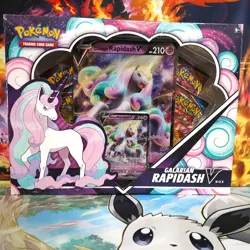 Pokemon TCG Galarian Rapidash V Box Lot Of 3 Sealed. - Image 5