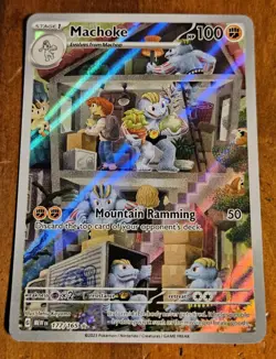 2023 Pokemon TCG Machoke 177/165 Sv: Scarlet & Violet 151 Illustration Rare Holo - Image 1