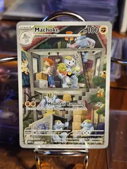 2023 Pokemon TCG Machoke 177/165 Sv: Scarlet & Violet 151 Illustration Rare Holo - Image 4